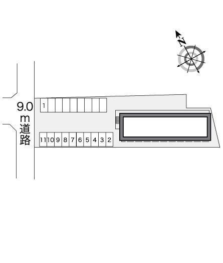 セジュール(26564)の駐車配置図