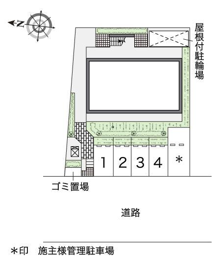 妙音通(47941)の駐車配置図