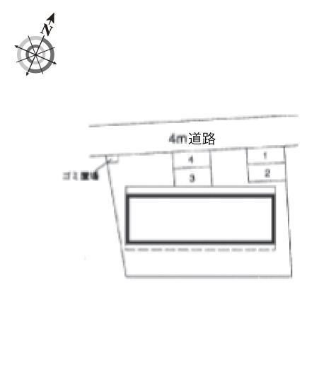 ラ・フォンティーヌ(10243)の駐車配置図