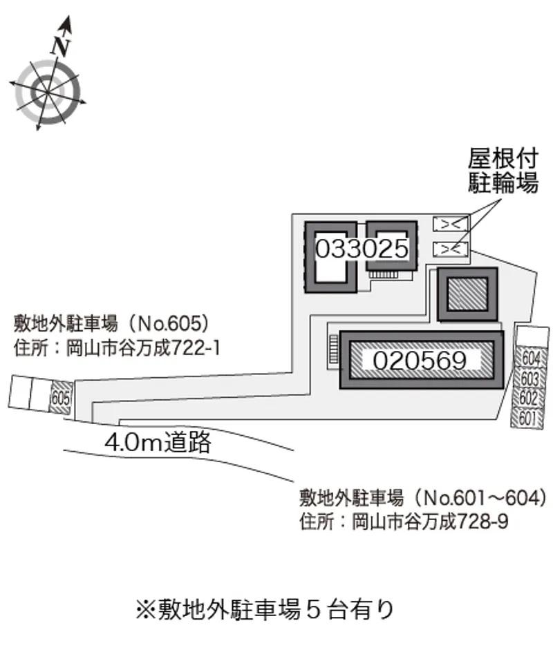 京山マスカット(20569) 敷地外駐車場②の駐車配置図