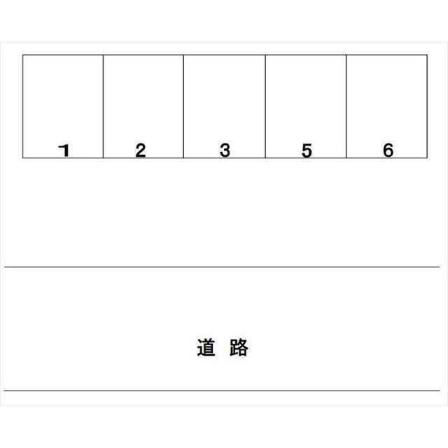 米泉バス停前駐車場の駐車配置図