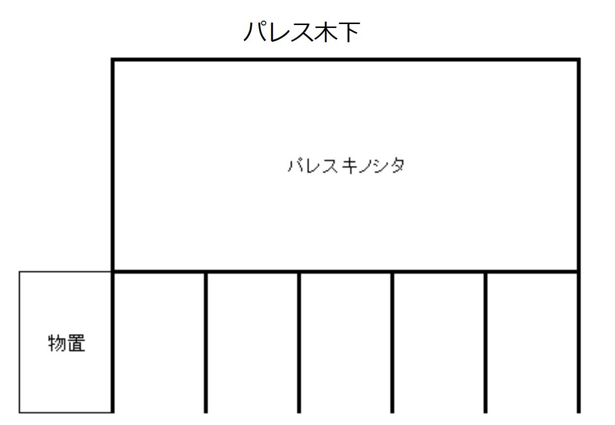 パレス木下の駐車配置図