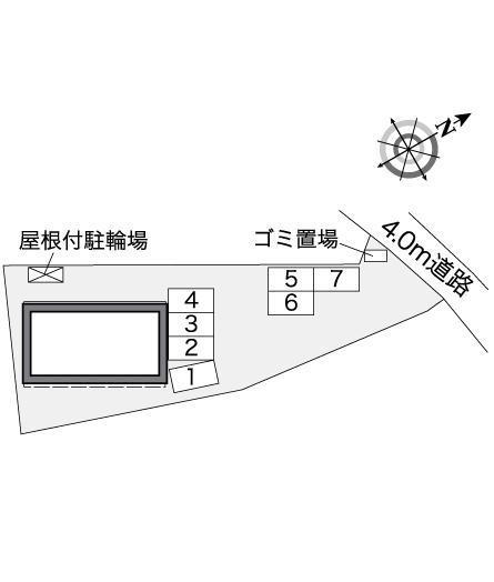 ３ｍ(36049)の駐車配置図
