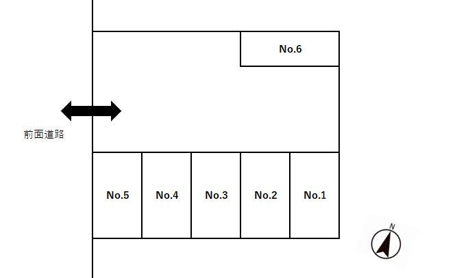 芙蓉台駐車場 の駐車配置図