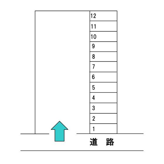 第2Ｔパーキングの駐車配置図