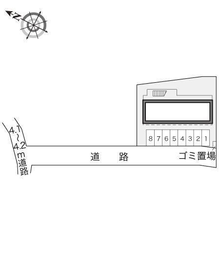 マウンド(17323)の駐車配置図
