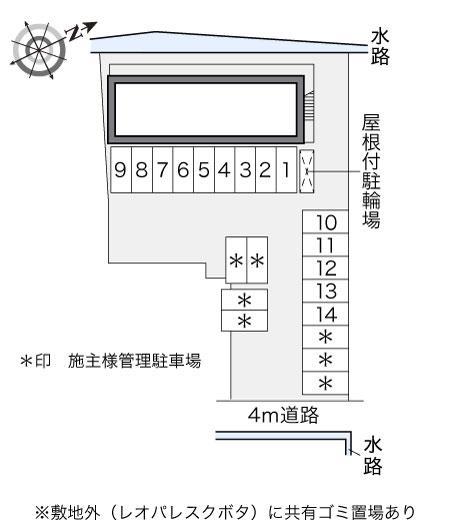 ミレニアムＭ(14120)の駐車配置図
