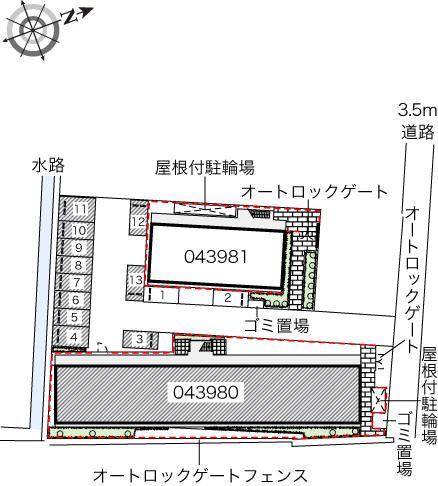 都Ａ(43980)の駐車配置図