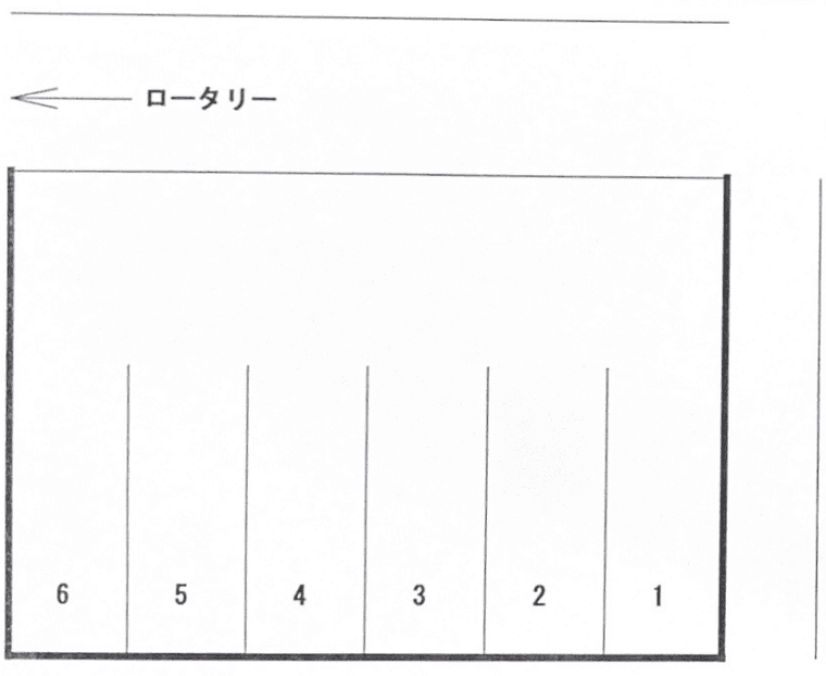 大城パーキングの駐車配置図