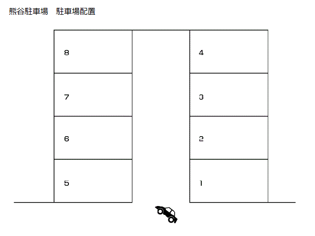 熊谷駐車場の駐車配置図