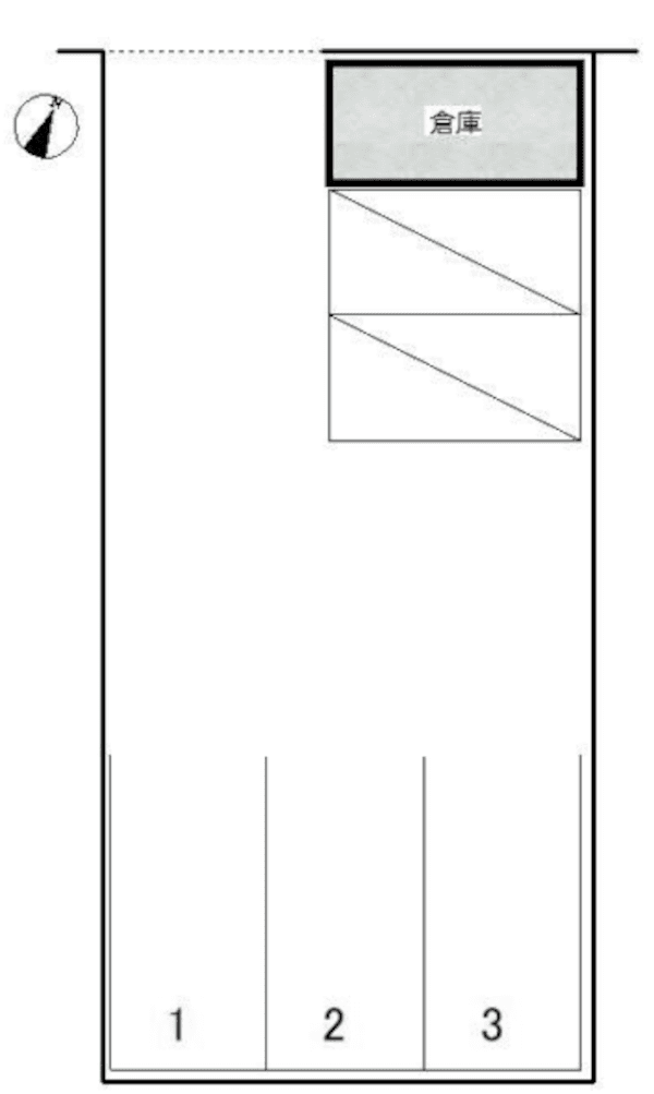 御幸本町2丁目Tパーク　Bの駐車配置図