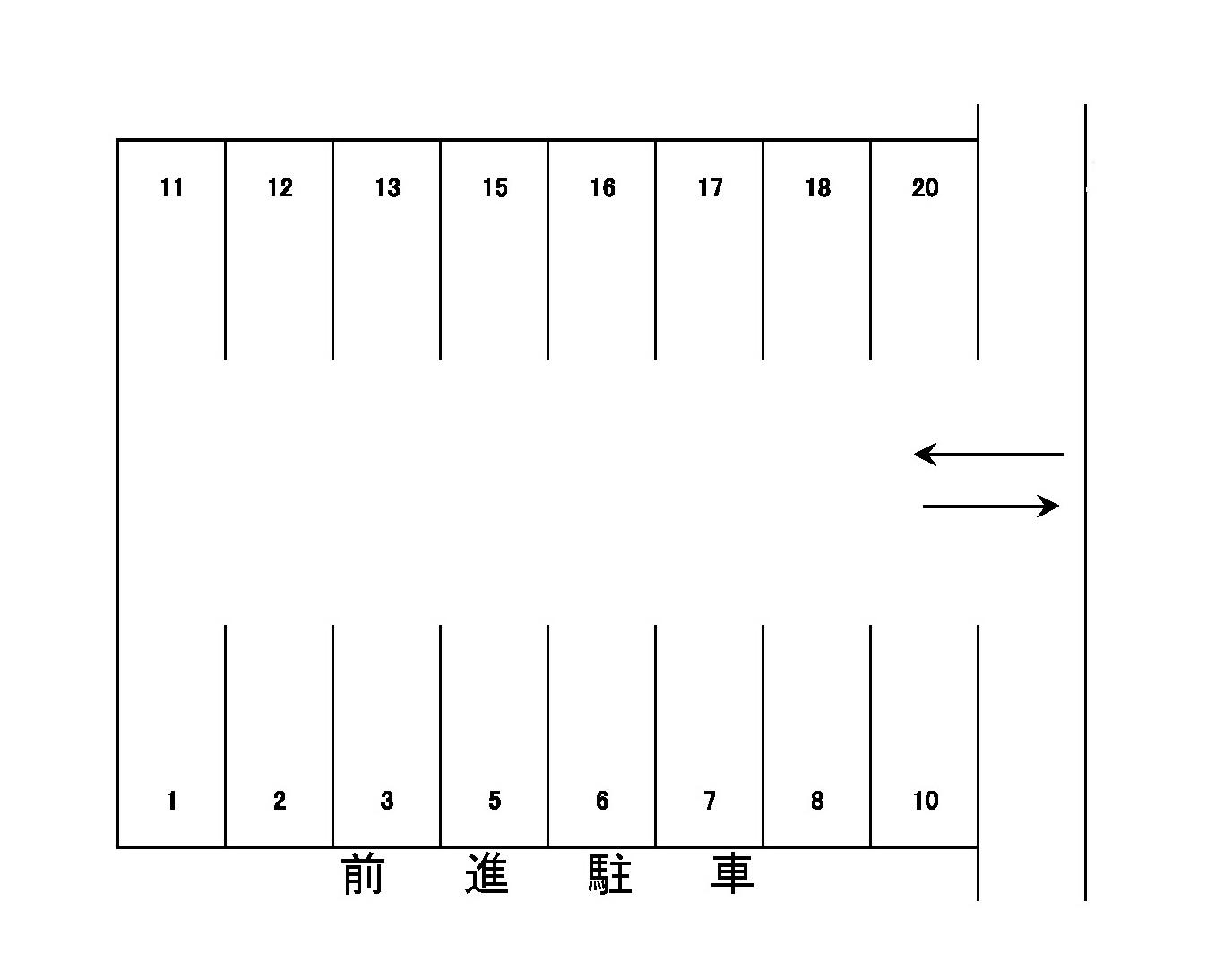 J-065の駐車配置図
