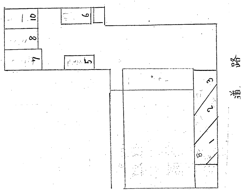 北山駐車場の駐車配置図