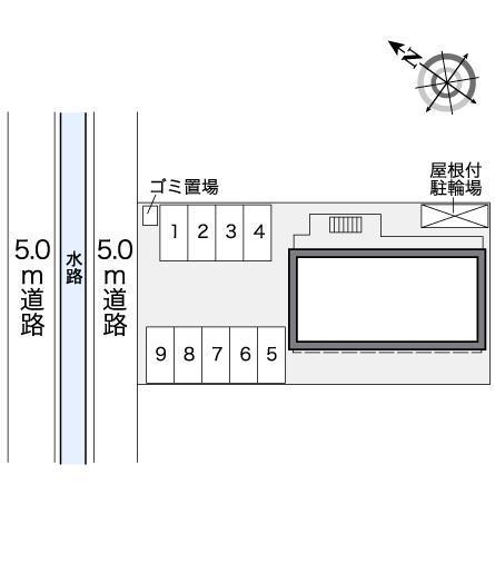 セジュールⅢ(26647)の駐車配置図