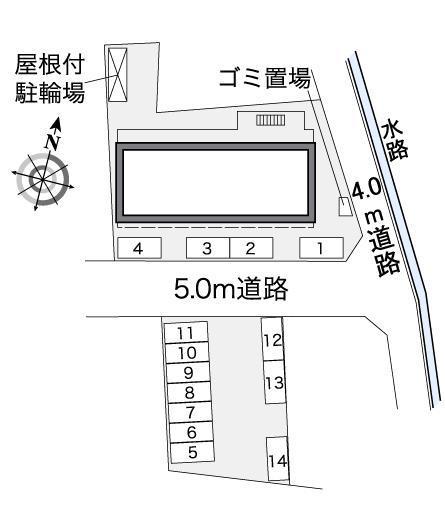 コスモ平井(37937)の駐車配置図