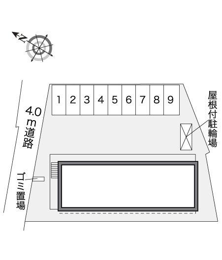 ハッピネス(40228)の駐車配置図