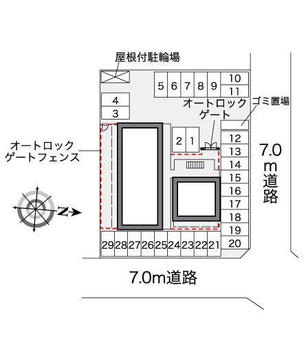 名南(38269)の駐車配置図