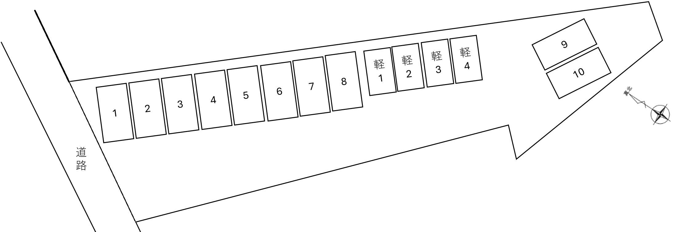 tie(入居者専用)の駐車配置図
