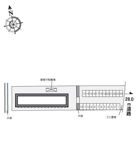 横手こまち(32669)の駐車配置図