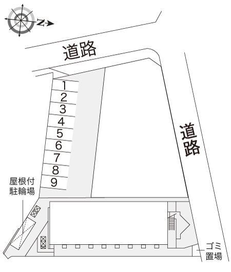 クレスト(13600)の駐車配置図