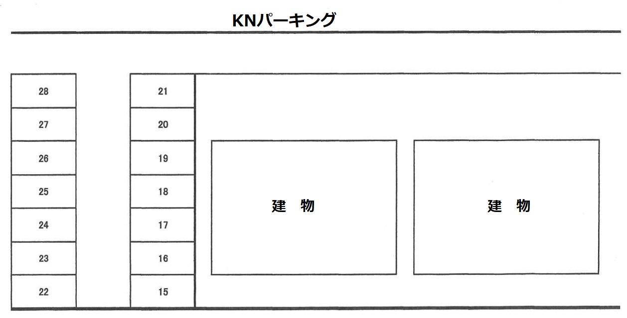 KNパーキングの駐車配置図