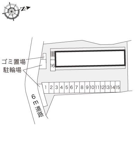 アーバンパレスⅡ(17354)の駐車配置図
