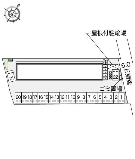 コスモエステートＡ(40468)の駐車配置図