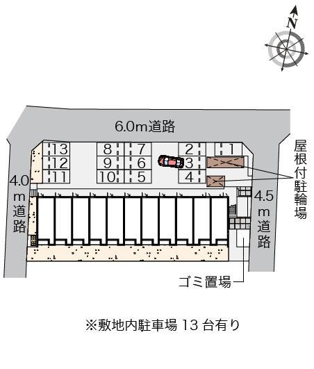 クレイノＪｏｙ　ＧＥＮＫＩＤＯ(57906)の駐車配置図