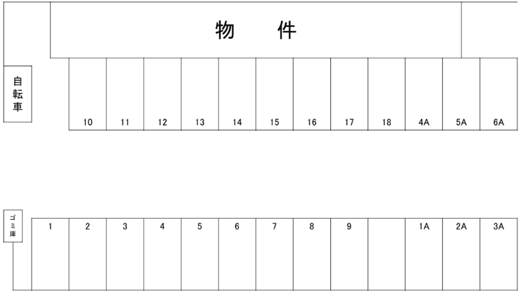 パリオ鹿深の駐車配置図