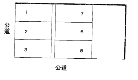 吉澤パーキング（東糀谷１丁目）の駐車配置図