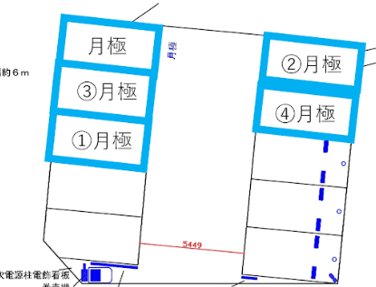 新富士駅前第５の駐車配置図
