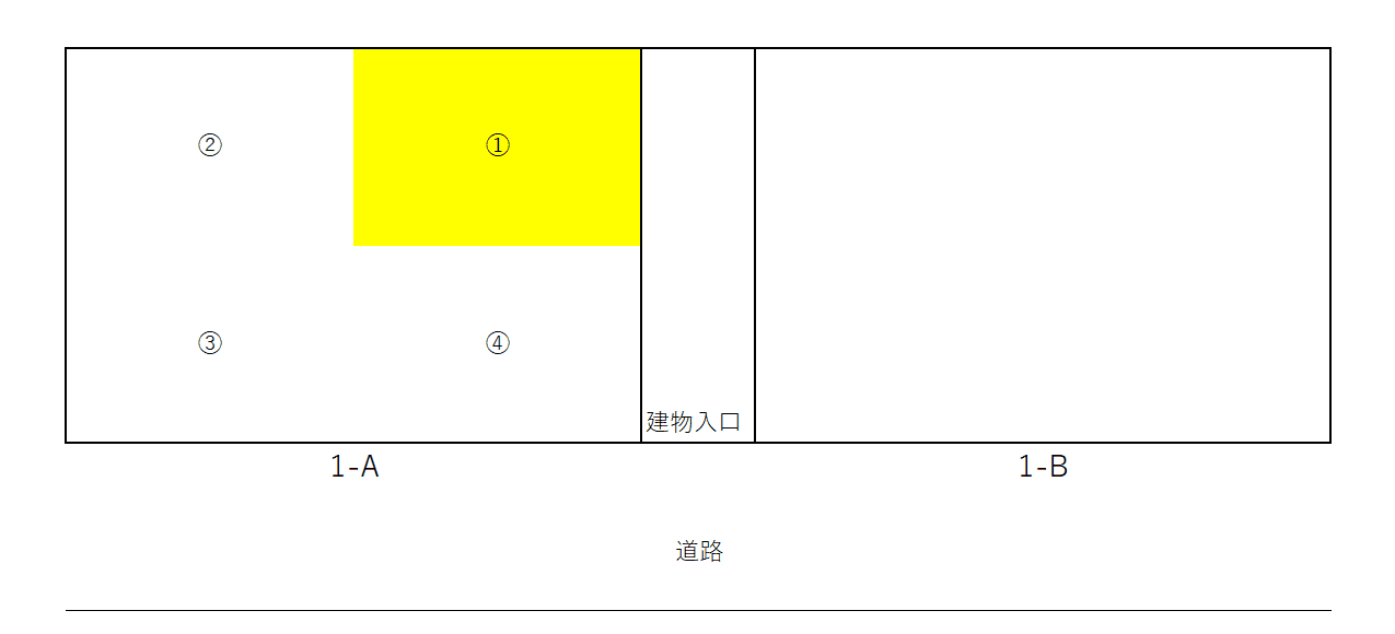 アドバンスヒル3駐車場【バイク】の駐車配置図