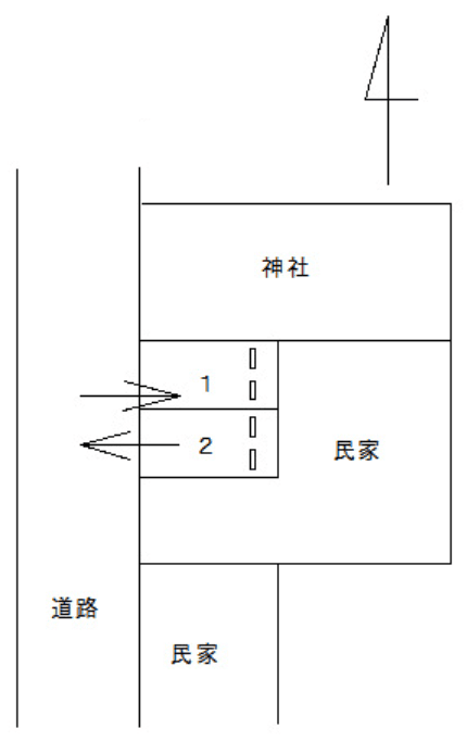 FK木原町272駐車場の駐車配置図