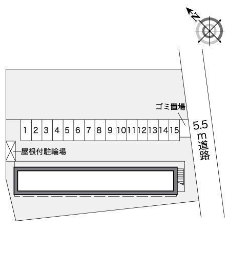シェル　ガーデンⅡ(25210)の駐車配置図