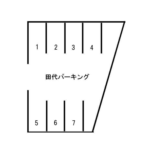 田代パーキングの駐車配置図