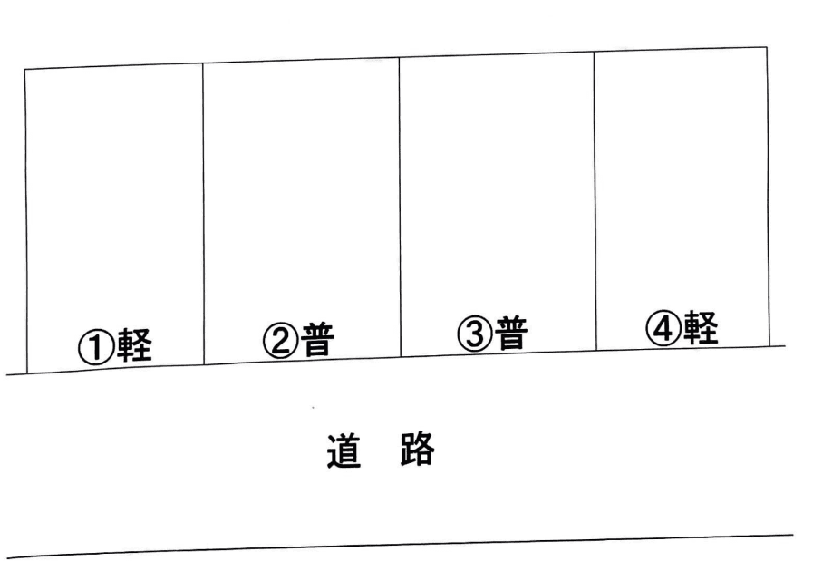 ひまわりパーキングの駐車配置図