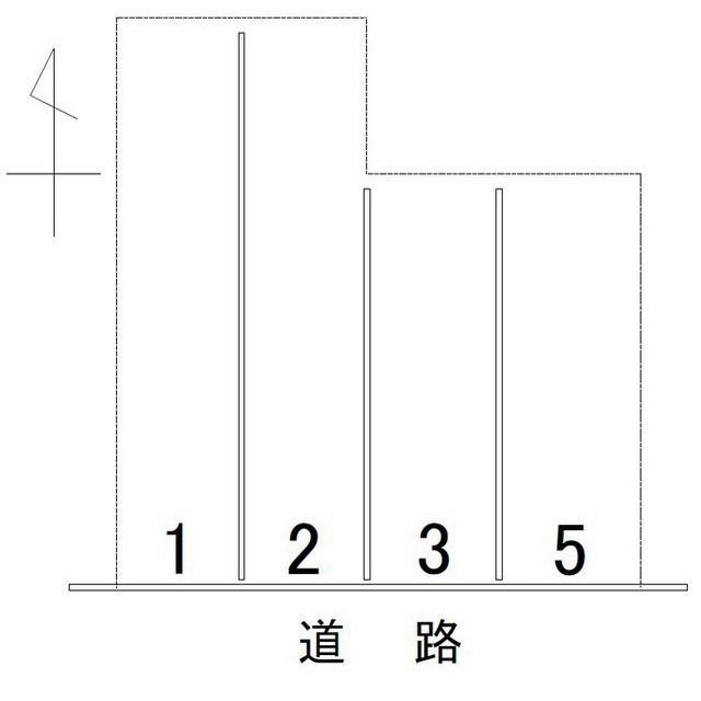 瓢箪町N駐車場の駐車配置図