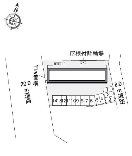 明日香(31371)　敷地外駐車場の駐車配置図