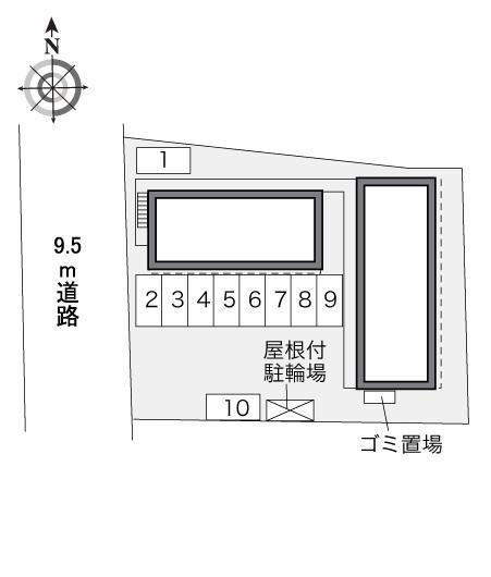 グラン花咲(33670)の駐車配置図