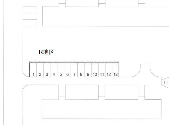 幸町_Ｒ地区の駐車配置図