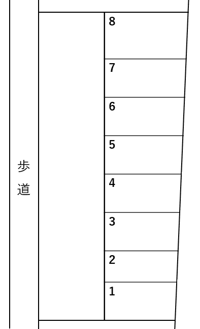 木村駐車場の駐車配置図