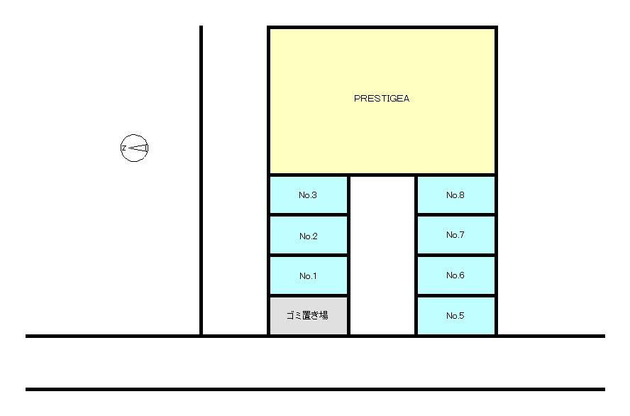 PRESTIGEAの駐車配置図