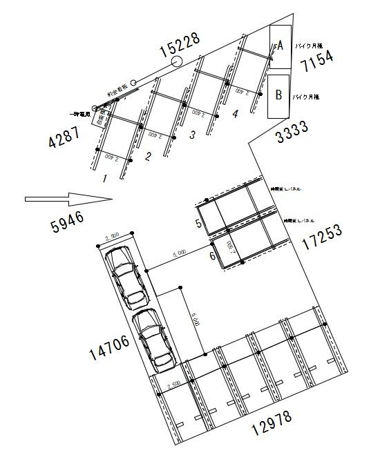 SmarT Park 日の出町 CLの駐車配置図