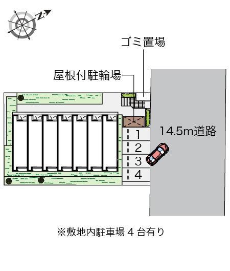 五軒家(54718)の駐車配置図
