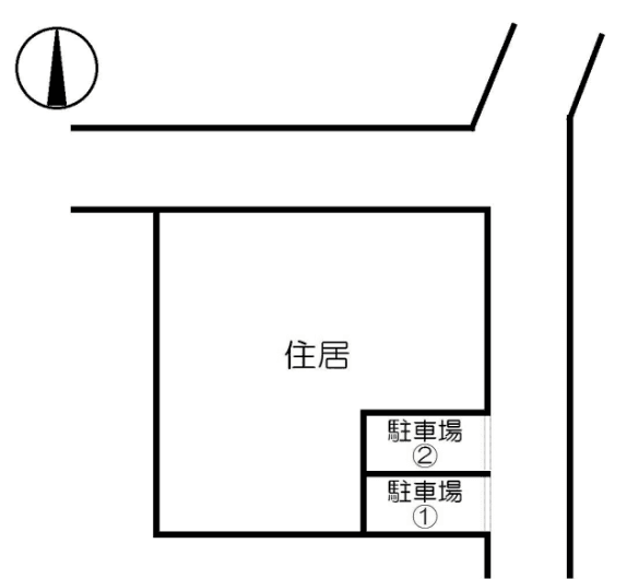 リッシュ　テーレの駐車配置図
