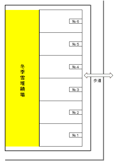 新川4条5丁目の駐車配置図