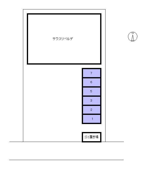 South Rebeldeの駐車配置図