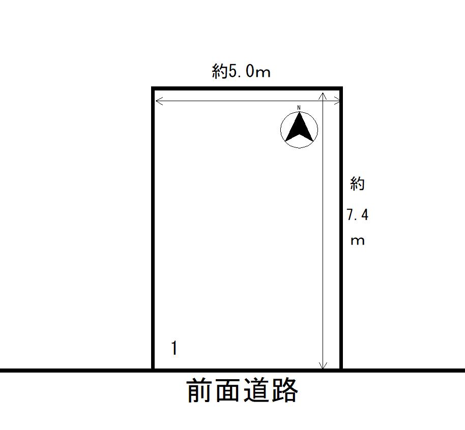 石金1丁目月極駐車場の駐車配置図