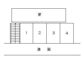 今村駐車場（西陵）の駐車配置図
