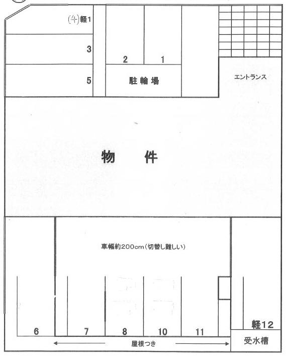 ウィスタリアコートの駐車配置図